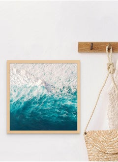 Art Decor Ocean Waves Blue And Turquoise Wall Art Square Framed Fine Art Wall Décor For Living Room Bedroom Home Office Gifting - pzsku/Z191695F750BC0CC15E24Z/45/_/1721914045/8297ea93-a57e-4bc4-8a06-a952cf4a4e3e