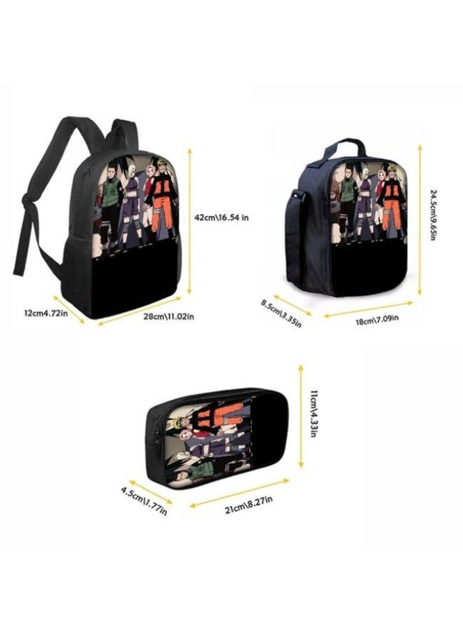 عام حقيبة ظهر مطبوعة بالرسوم المتحركة + مجموعة حقائب اليد + القلم، مجموعة حقائب عملية من ثلاث قطع (يمكن استخدام الطلاب والأطفال ونزهات الأصدقاء ورياضات تسلق الجبال وما إلى ذلك) - 93 - Image 4