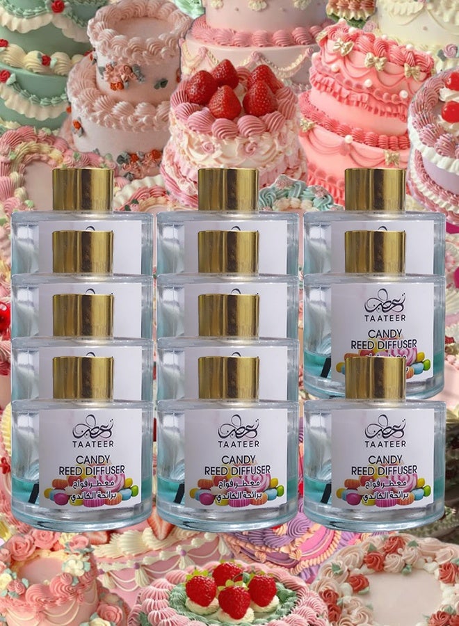 TAATEER 11 Pieces Candy Reed Diffuser - Image 1