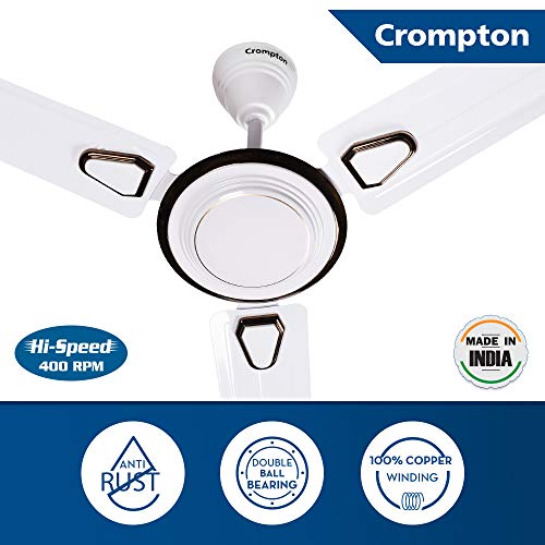 Crompton SUPER BRIZ DECO 1200 mm (48 inch) Ceiling Fan (Smoked Brown) Star rated energy efficient fans - Image 2