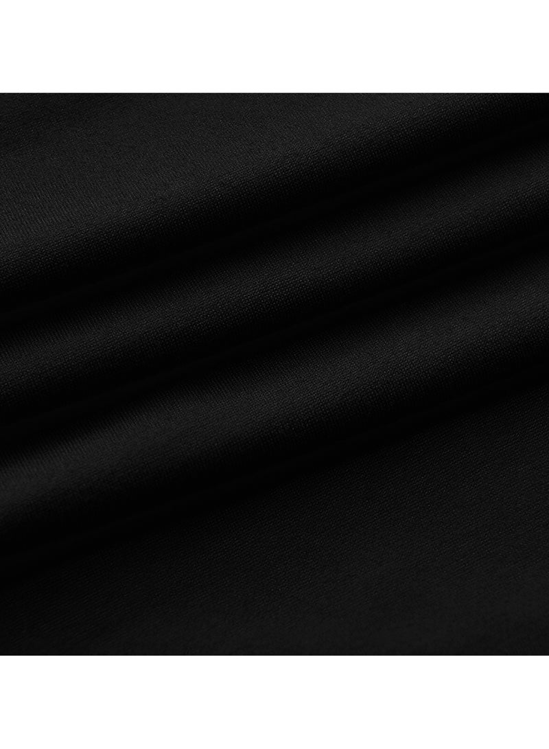 DUNISO غطاء أريكة بذراع واحد، غطاء كرسي بلون موحد للمناسبات، غطاء كرسي مقاوم للماء، مضاد للانزلاق، صديق للحيوانات الأليفة، واقي للأثاث، أسود - Image 5