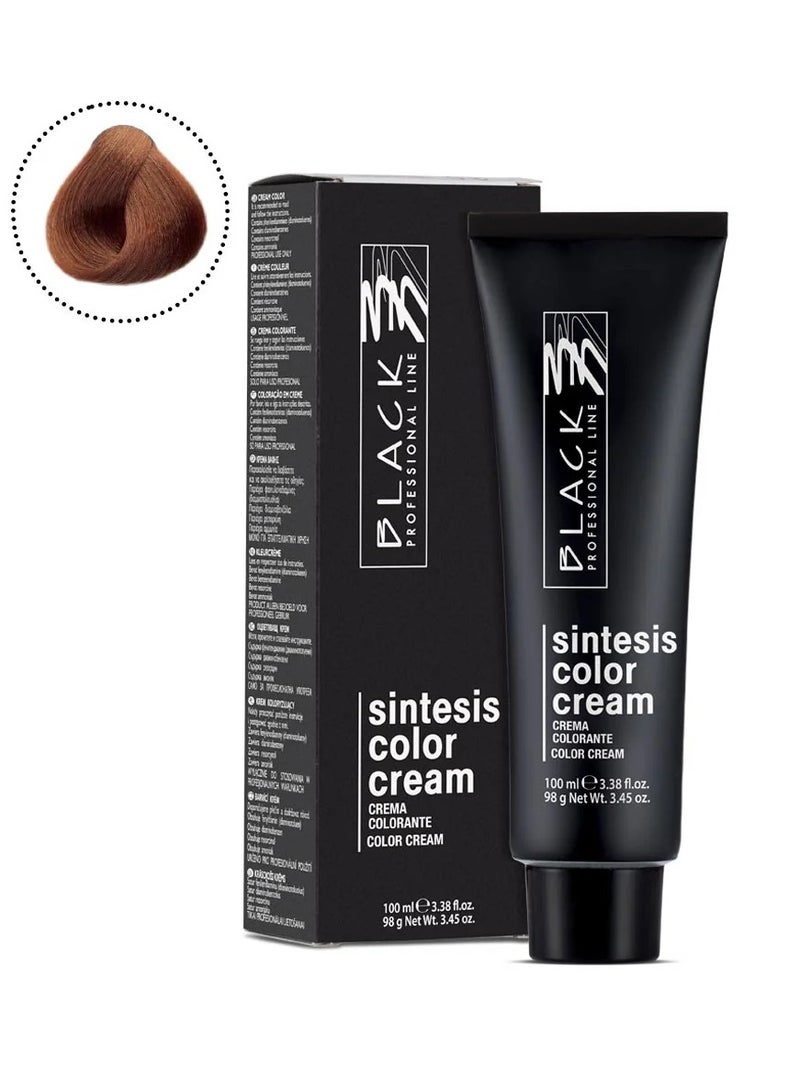BLACK PROFESSIONAL LINE Black Sintesis Color Cream Titian Red 7.63 - Permanent Hair Colour with Vibrant Shades - Image 1