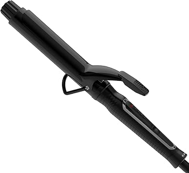K&K Curling Iron with Clamp Ceramic Coating 32MM Long Barrel Adjustable Temp LED Display for Long Hair Instant Heat up to 232C Professional Curling Wand Dual Voltage - Image 1