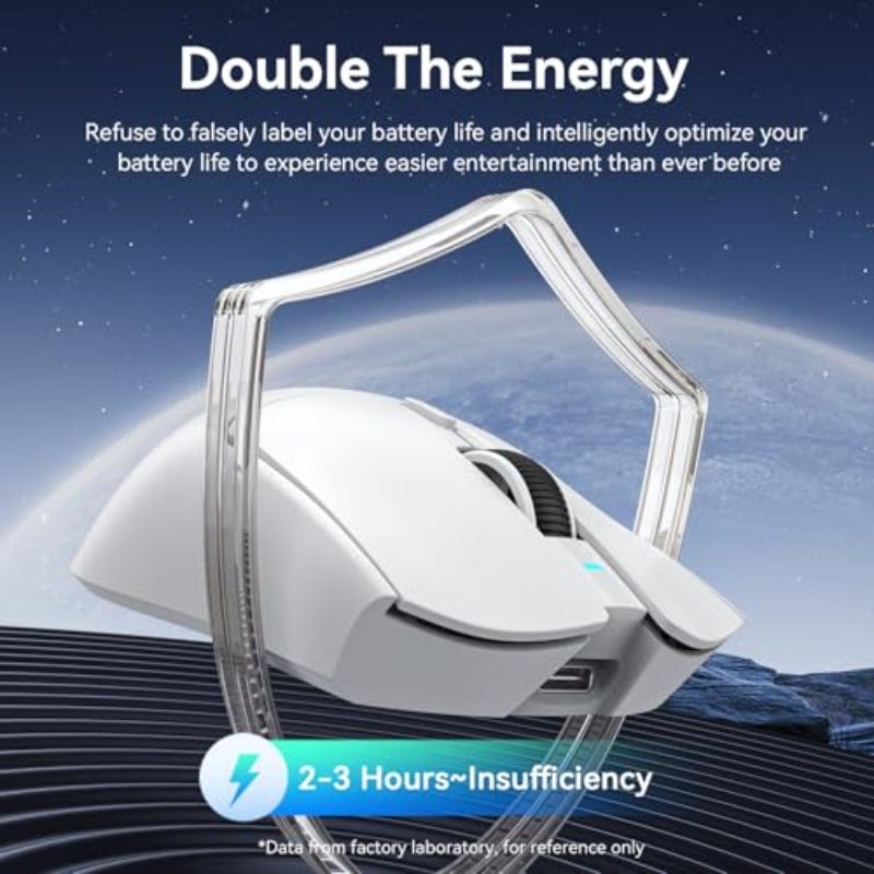 ATTACK SHARK X1 Gaming Mouse with Touchpad RGB Charging Dock PixArt PAW3395PRO Gaming Sensor BT 2.4G Wireless Wired Mouse 40000 DPI 53g Superlight Gamer Mice for Win11 Xbox PS Mac Red - Image 4