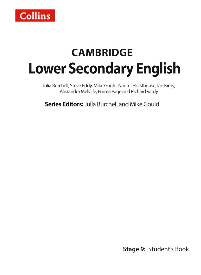 Lower Secondary English Student's Book: Stage 9 - pzsku/Z1916E3604A31657A3F75Z/45/_/1726051182/63b8dd6c-4e03-49c5-8ac8-00447c5fb107