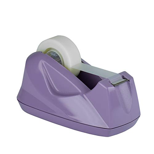 Acrimet Premium Desktop Tape Dispenser, Plastic, Non-Skid Base (Heavy Duty) (Purple Color) - Image 1