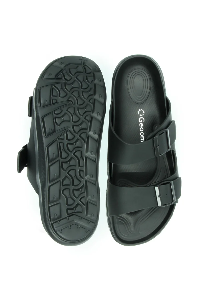 Geoomnii Traditional Arabic Sandals for Men – Comfortable Leather Slip-On Design – Perfect for Everyday Wear & Occasions-Olive
