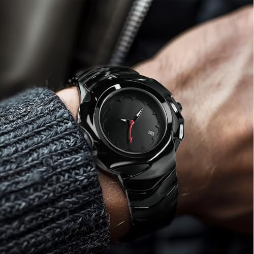 BARAMON Unique Mens Watches Stylish Futuristic Collectible Male Wristwatch Analog Quartz Clock Date Waterproof Fashion Watch for Men - Image 5