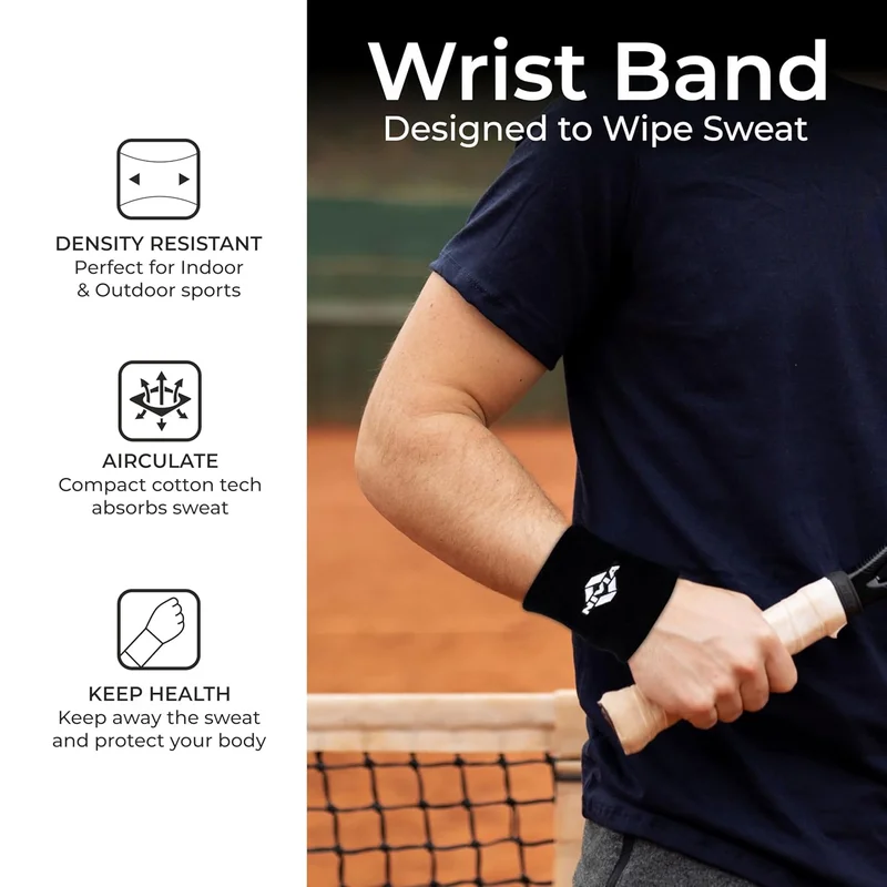 نيفيا Nivia Cotton Wrist Band WB01 - Red