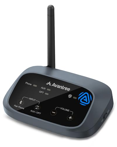 Avantree Oasis Aura – Auracast Hearing Aids Transmitter for Assistive Listening, One-to-Many Broadcast for Churches, Public Venues or TV with Optical or AUX Input - Image 1