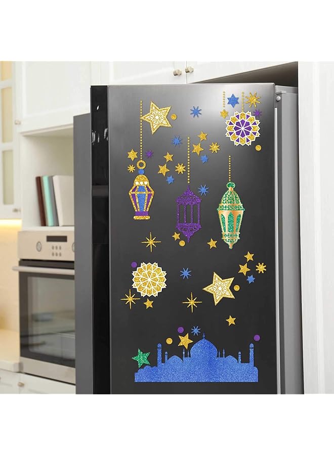 إيروريكس ملصقات رمضان مبارك للنوافذ، ملصقات عيد مبارك للنوافذ، لوازم الحفلات، ديكورات السعادة الإسلامية، رمضان، عيد الفطر، ديكور النوافذ، رمضان كريم، ملصقات مقطوعة للنافذة - Image 4