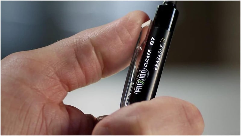 PILOT , FriXion Clicker Erasable Gel Pens, Fine Point 0.7 mm, Pack of 12, Blue - Image 4