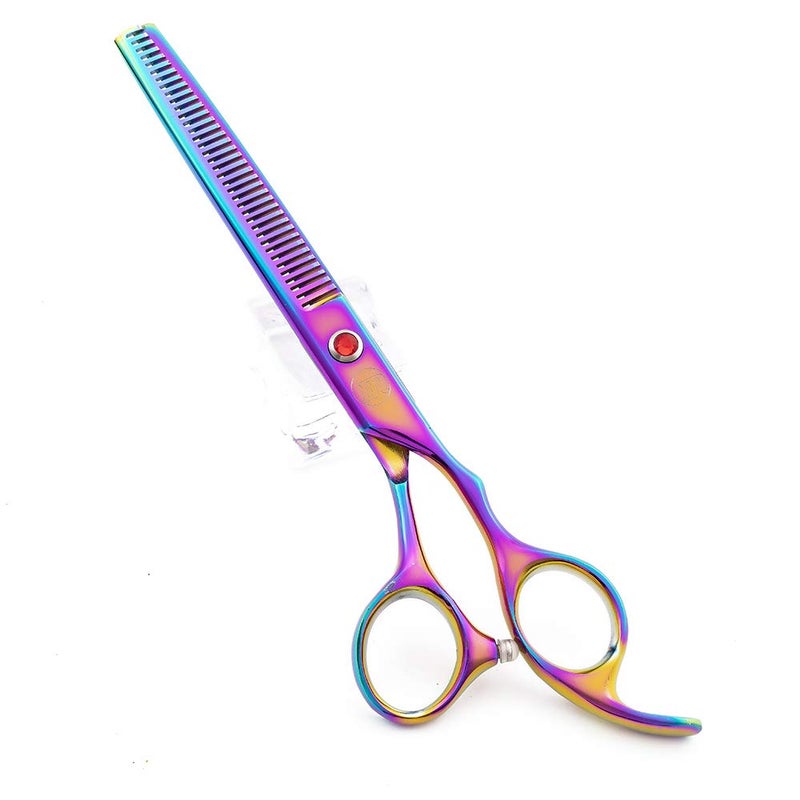 Moontay Professional 7.0" Dog Grooming Scissors Set, 4-Pieces Straight, Upward Curved, Downward Curved, Thinning/Blending Shears for Dog, Cat and Pets, JP Stainless Steel, Multicolour - Image 4