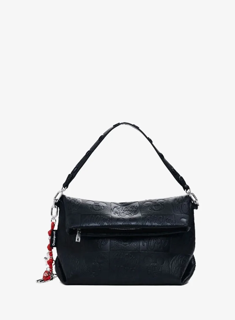 DESIGUAL Medium Mickey Faux Leather Flap Bag