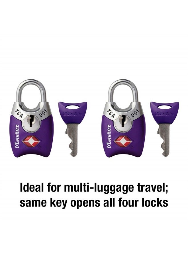 Master Lock 4689T TSA Approved Keyed Lock, 2 Pack, Colors May Vary
