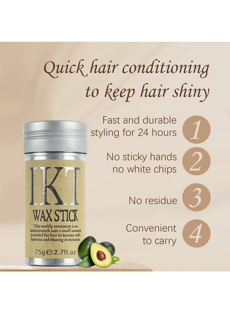 IKT Hair Wax Stick Set – Strong Hold, Non-Greasy Styling Stick with 3 Combs, Suitable for All Hair Types - Image 5