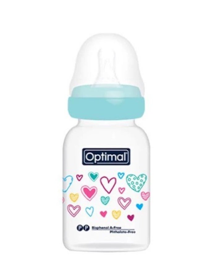 Optimal Narrow Neck Feeding Bottle 140 ML, Assorted - Image 2