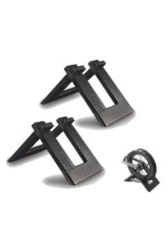 SYOSI 2 Pack Kids Balance Bike Parking Rack Stand, Foldable Kickstand Holder, for No Pedal Training Bicycle Scooter, 10-12 Inch Bikes Storage Organizer Floor Stand, Indoor Outdoor Garage  - Image 1