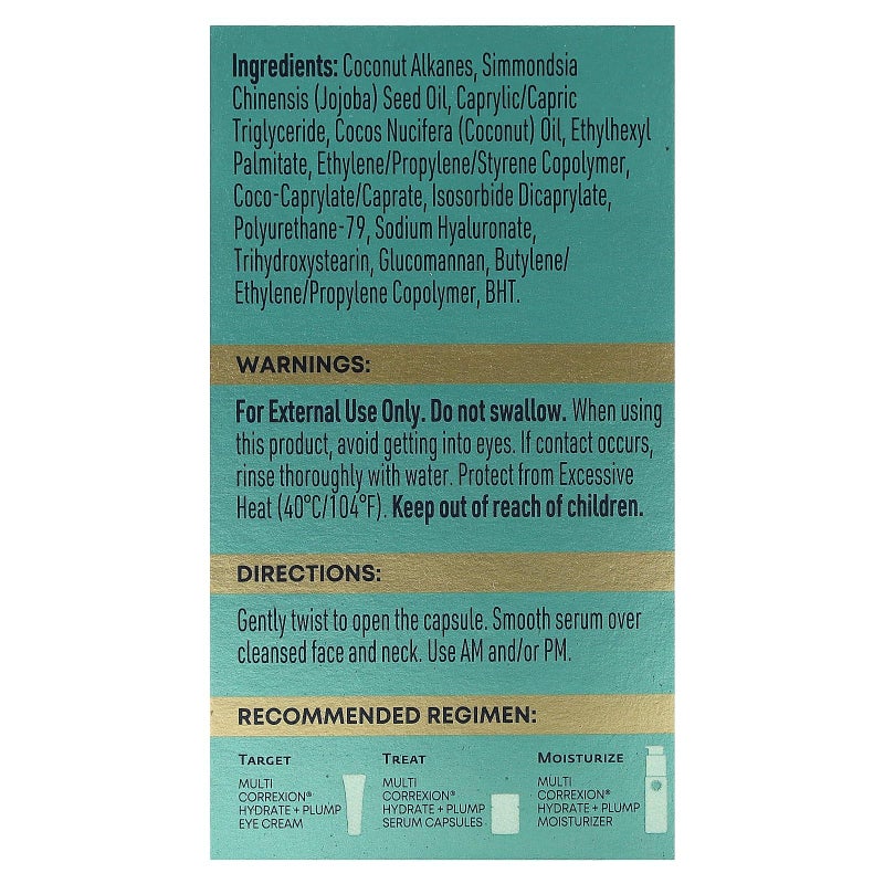 RoC Multi Correxion, Hydrate + Plump, Night Serum Capsules, Fragrance-Free, 30 Biodegradable Capsules, RoC Y - Image 3