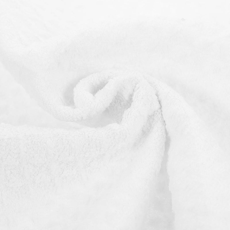 White Microfiber Car Cleaning Cloth Absorbent Towel for Drying Auto Washing and Kitchen Use - Image 4