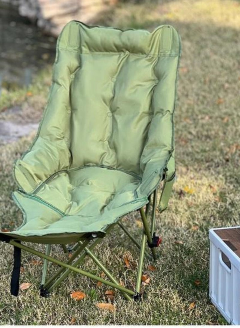 Beautiful Portable Folding Chair, for Outdoor Camping & Office rest, , Lengthened And Thickened Chair With Leg Support - Image 5