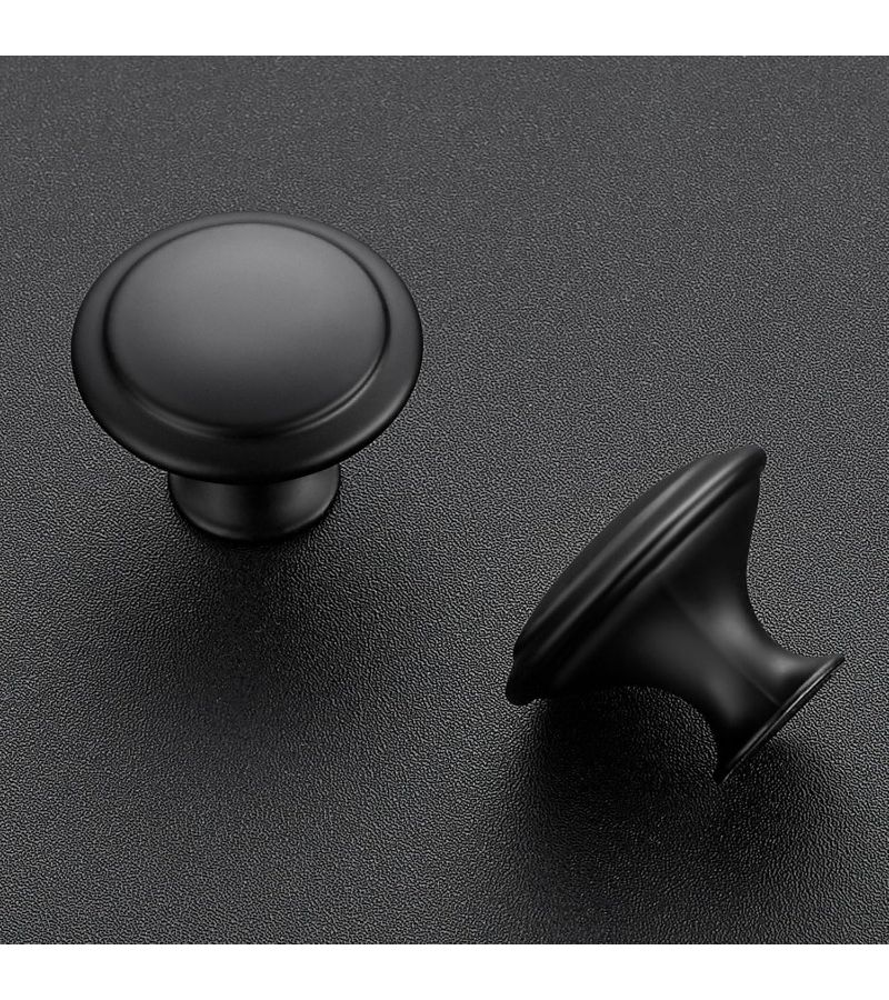 16 Pieces Brushed Black Kitchen Cabinet Handles Set With Screws Modern Drawer Pulls Stainless Steel Hardware For Vanity Cupboard - Image 2
