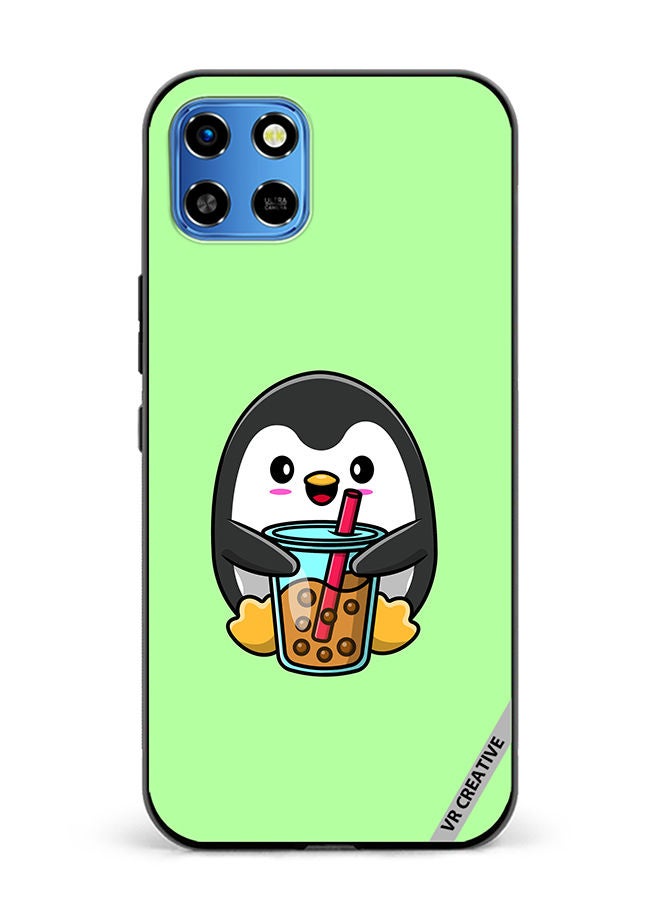 VR CREATIVE Protective Case Cover For Infinix Smart 6 HD Penguin Cola Design Multicolour - Image 1