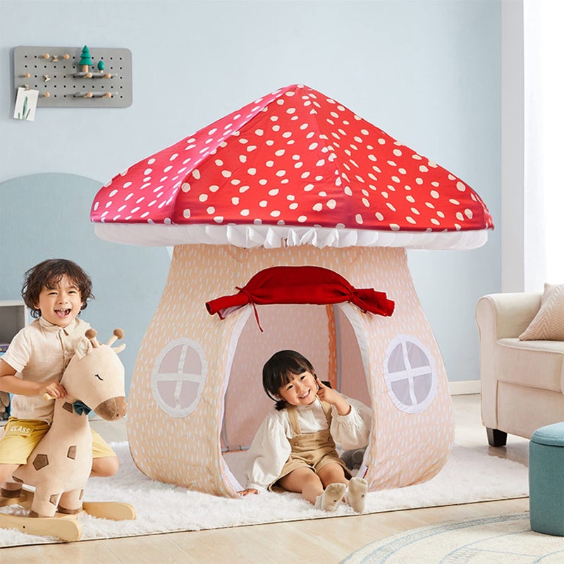 Asweets Mushroom Tent Kids Playhouse Tent â€“ Boys and Girls Play Fort with Exquisite Design for Imaginative Indoor/Outdoor Play Tent - Image 4