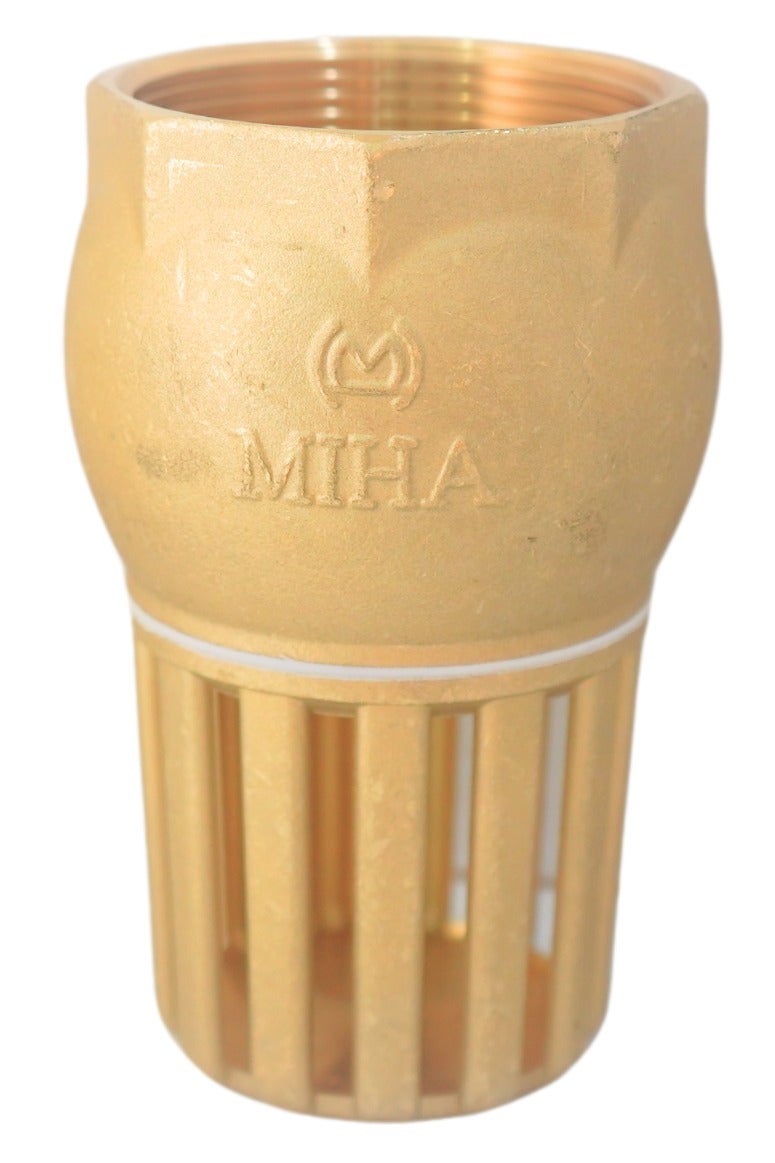 MIHA Brass Foot Valve – Efficient Suction Protection | Made in Vietnam (Sizes: 1/2” to 4”) - Image 1