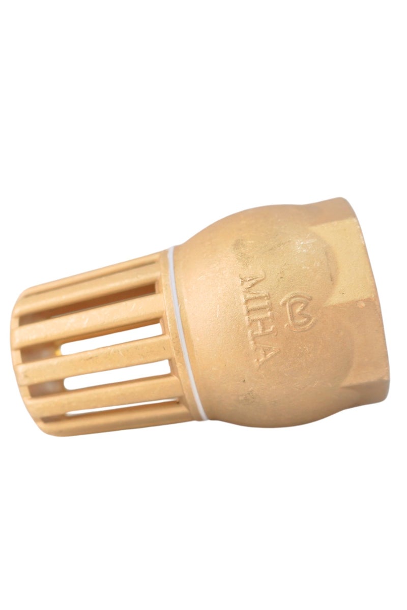 MIHA Brass Foot Valve – Efficient Suction Protection | Made in Vietnam (Sizes: 1/2” to 4”) - Image 2