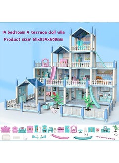 Doll House Building Toys With Lights To Assemble Kitchen Bedroom Furniture Garden Dolls Pets Pink Play Dream House for Girls Girls Toddler DIY Ideas Gifts - pzsku/Z1917877D8D460D3AC569Z/45/_/1732169568/81e2293f-fd44-41e4-b278-b6b1f5c3fbe7