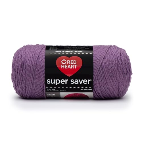 RED HEART خيط ريد هارت سوبر سيفر، بنفسجي متوسط - Image 4