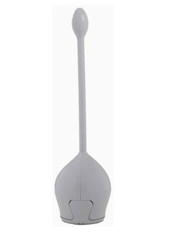 Primanova Lotus E61 Stainless Steel Toilet Brush with Auto Close Secret Container, Grey  - Image 2