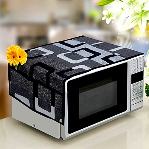 KANUSHI Industries® Fridge/Refrigerator Top Cover + 1 Pc Top Load Fully Automatic Washing Machine Cover + 1 Pc Microwave/Oven Top Cover(FRI+Micro+WASMAC-Fully-Black-Box) - Image 4