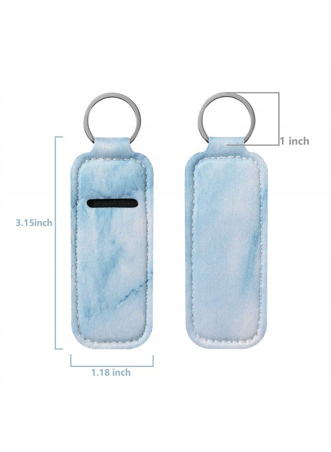 Beautyflier Clip-on Sleeve Chapstick Pouch Keychain Lipstick Holder Elastic Lip Balm Holder Travel Accessories - Image 2