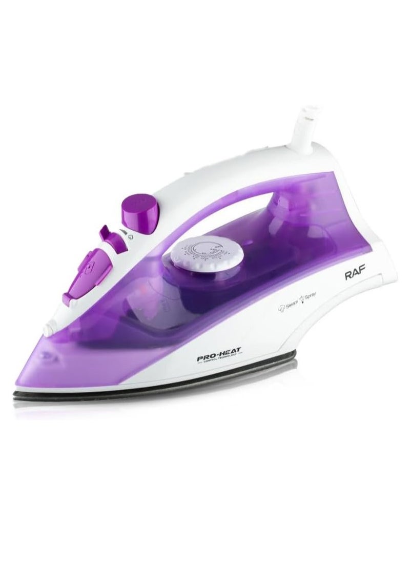 RAF - Purple Steam Iron  1400 Watts High Performance Iron for Perfect Clothes Model R.1171P - Image 1