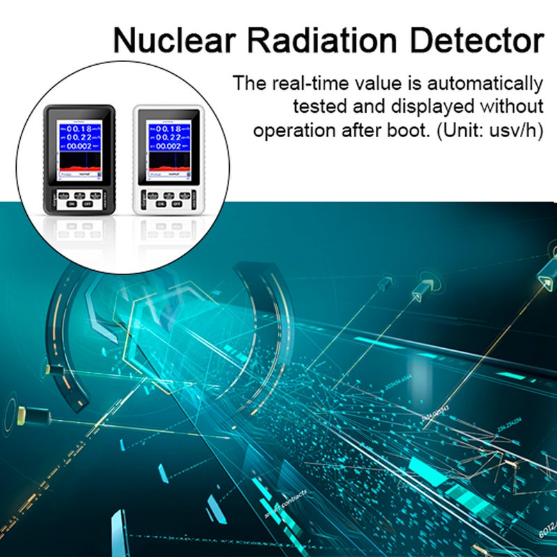 Portable Nuclear Radiation Detector Handheld Personals Geiger Counter X-rays γ-rays β-rays Detecting Tool Real-time Mean Cumulative Dose Modes Practical Household Radioactive Tester - Image 5