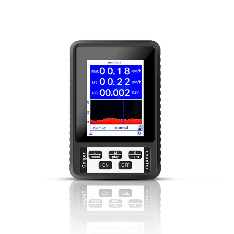 Portable Nuclear Radiation Detector Handheld Personals Geiger Counter X-rays γ-rays β-rays Detecting Tool Real-time Mean Cumulative Dose Modes Practical Household Radioactive Tester - Image 1