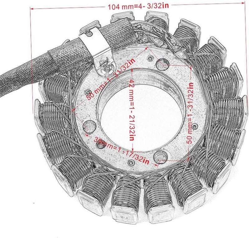Wivplex Magneto Engine Generator Stator Coil for FZS1000 - Image 2