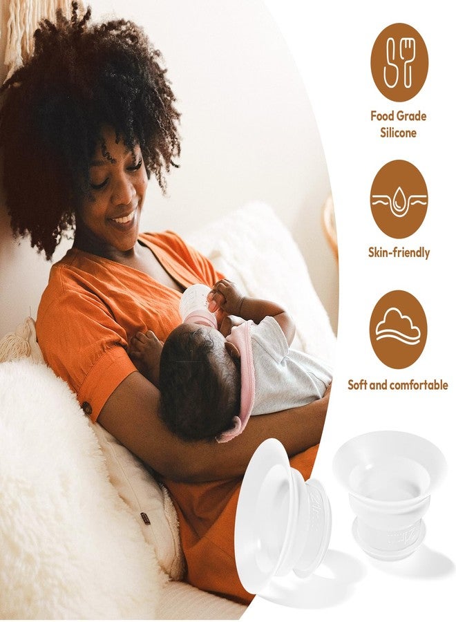 NCVI Silicone Flange Insert for 24mm Flange/Shield, Compatible with NCVI Wearable Breast Pump 8111/8131/8122-3/8787/8786/3110, Breastfeeding Essential for Moms, 4PCS (21mm) - Image 3