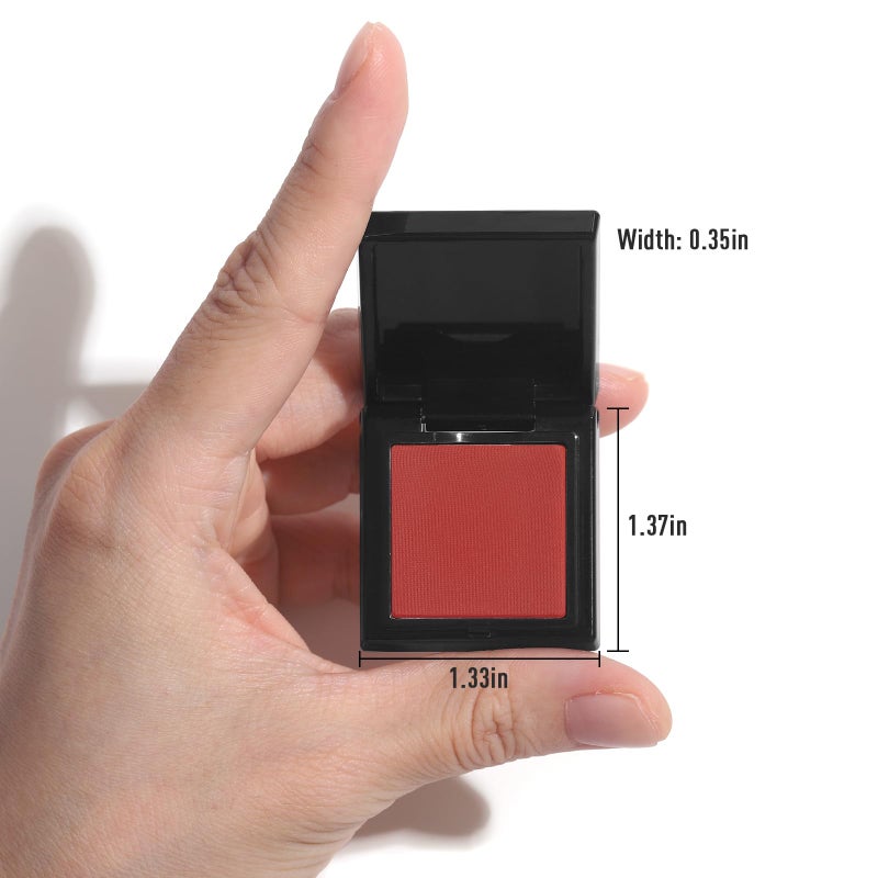 UCANBE Red Single Eyeshadow Palette, Highly Pigmented Matte Eye Shadow Powder, Professional Long-Lasting Waterproof Makeup Palette - Image 5