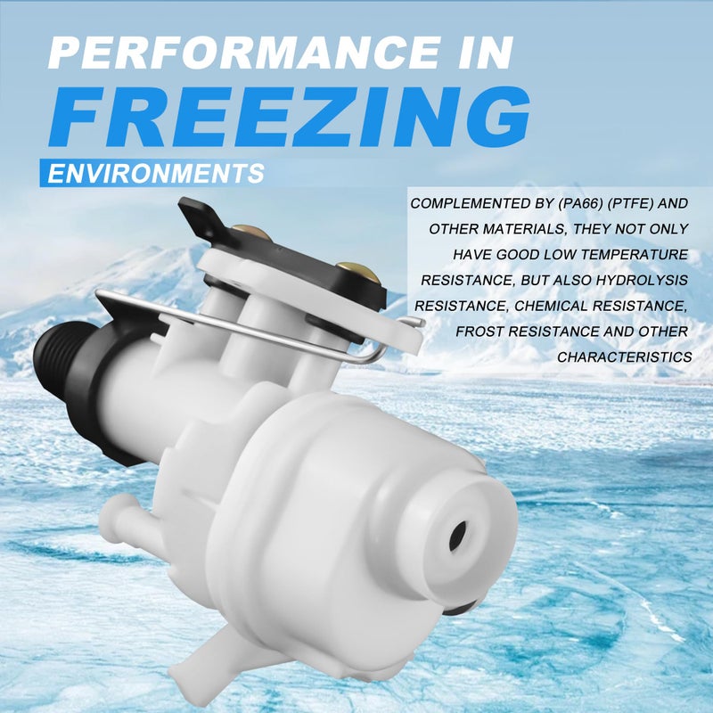 Vypart 31705 31688 31687 31653 RV Toilet Water Valve kit- Freeze Resistance & Leakage-Resistant RV Toilet Parts for Thetford Aqua-Magic V High and Low by Vypart - Image 5