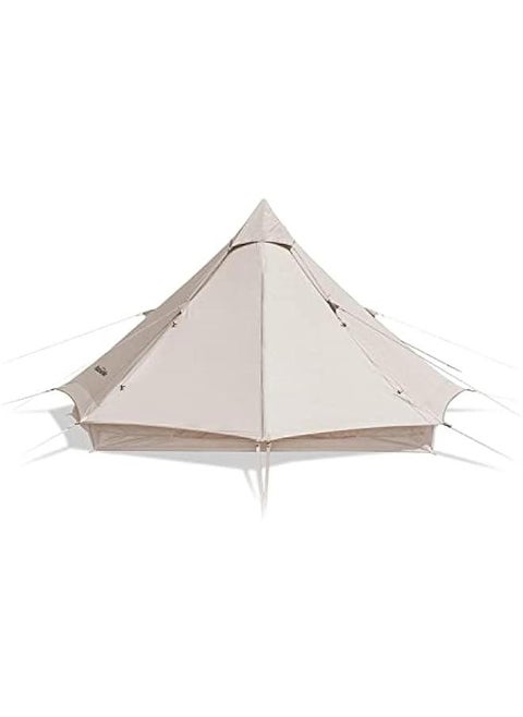 Spacious Cotton Canvas Teepee Tent for Camping, 4/6/8 Person, Bell Tent for Glamping, Yurt Tent, Breathable and Tall
