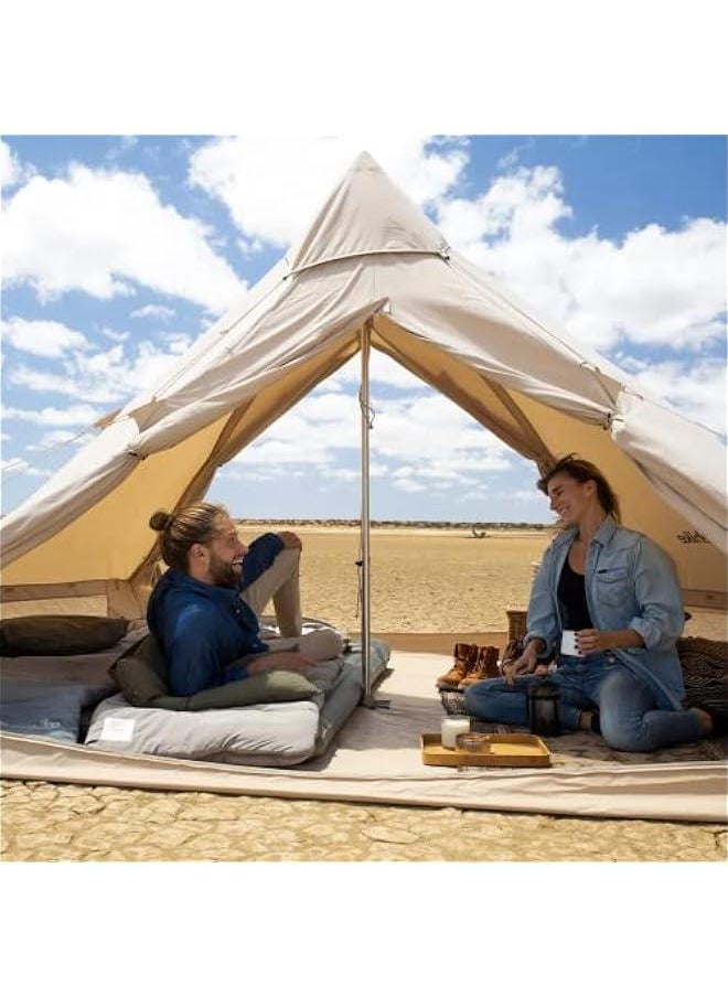 Arabest - Spacious Cotton Canvas Teepee Tent for Camping, 4/6/8 Person, Bell Tent for Glamping, Yurt Tent, Breathable and Tall - Image 1