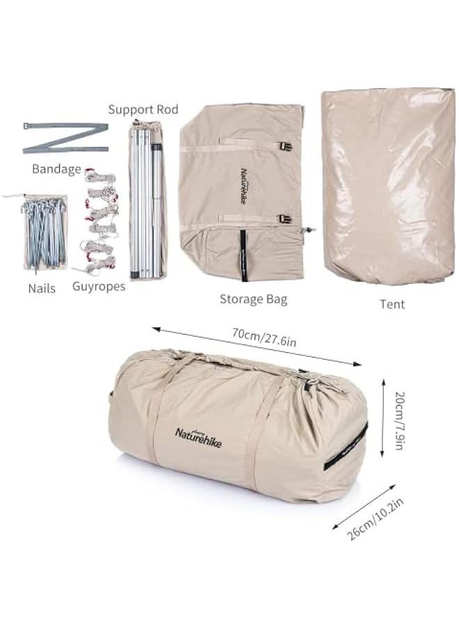 Arabest - Spacious Cotton Canvas Teepee Tent for Camping, 4/6/8 Person, Bell Tent for Glamping, Yurt Tent, Breathable and Tall - Image 1