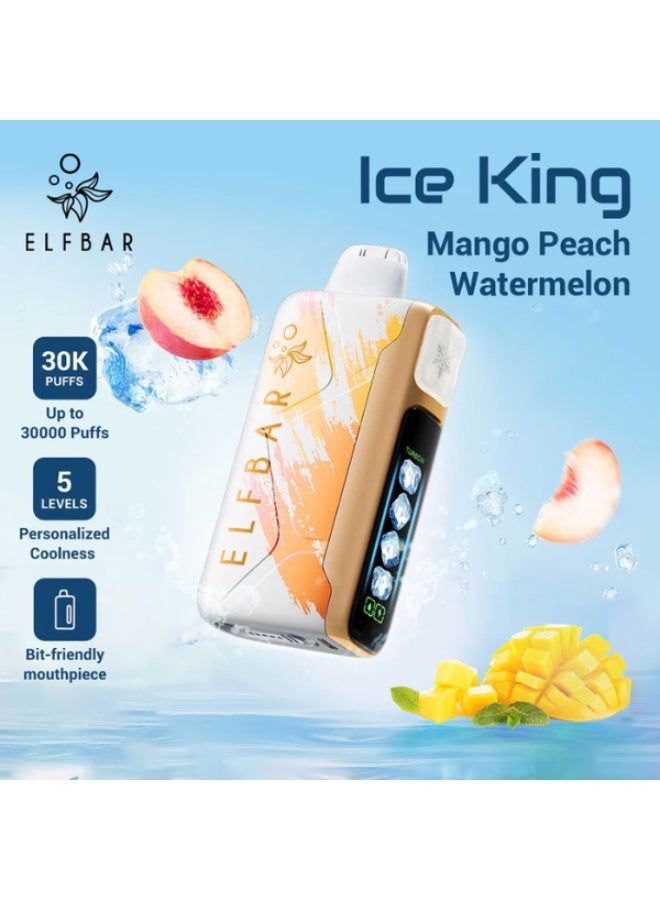 ELFBAR Ice King Mango Peach Watermelon 30000 Puff 5mg Disposable Pod Vape - Image 2