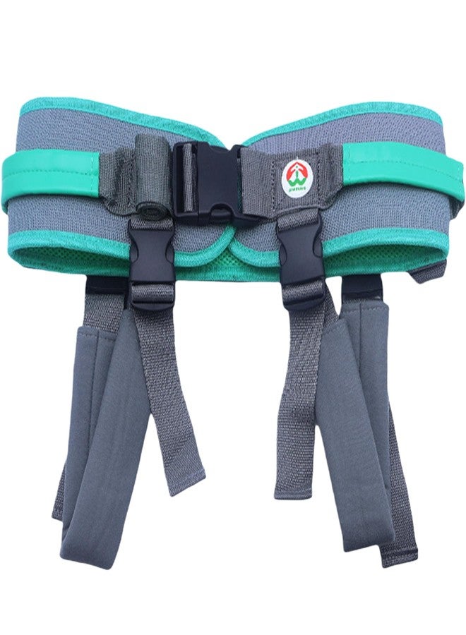 AUSTYLCO Gait Belt with Handles,Anti-Slip Transfer Belt with Quick Release Buckle,Elderly,Physical,Handicap,Bariatric Therapy,Green - Image 1