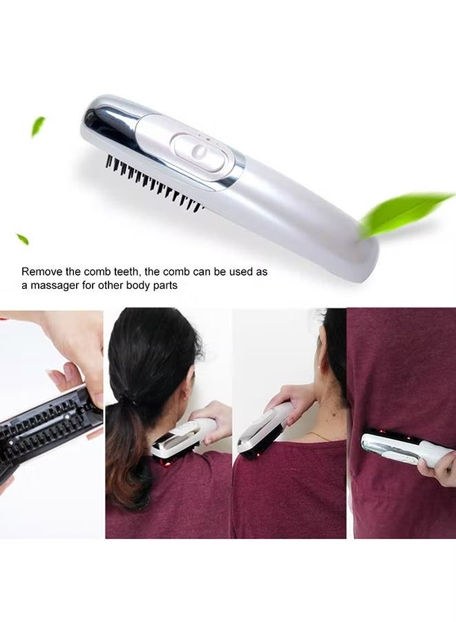 مشط شعر كهربائي للعناية بنمو الشعر وعلاجه وتدليكه وفرشاة تدليك للاستخدام المنزلي اليومي - Image 3