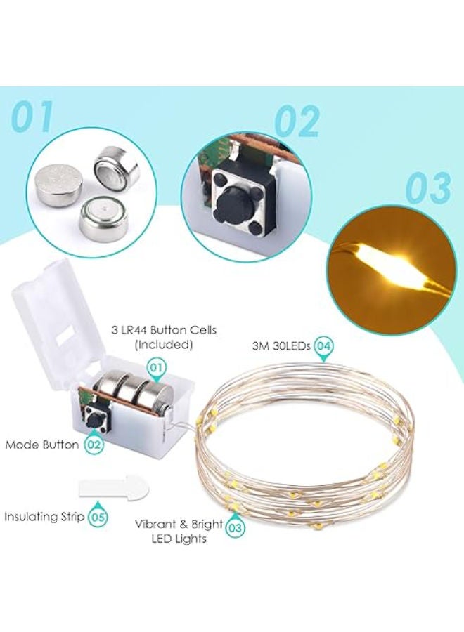 سلسلة أضواء LED، 3 أوضاع، عبوة من 5 قطع - Image 2