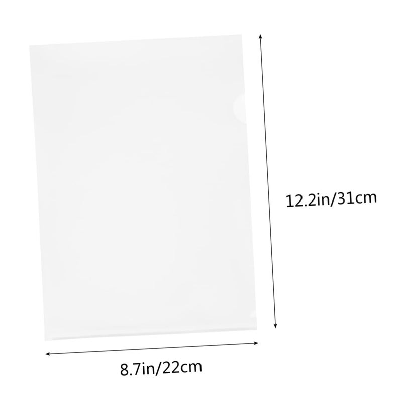 L Type A4 Expanding File Folder 30 Piece Set PP Document Wallet for Office School Organization - Image 3